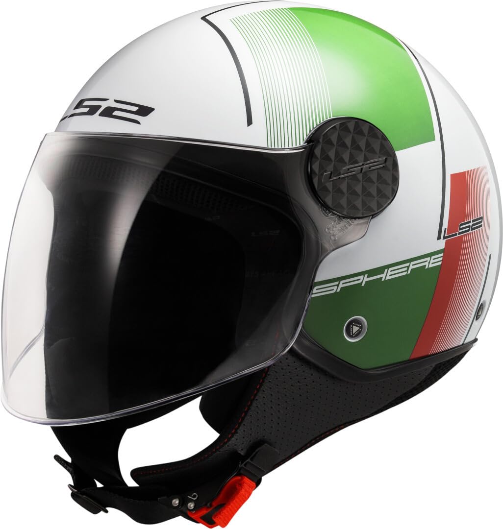 LS2, Jet-Motorradhelm SPHERE LUX II FIRM White Green Red, M LS2, Jet-Motorradhelm SPHERE LUX II FIRM White Green Red, M von LS2