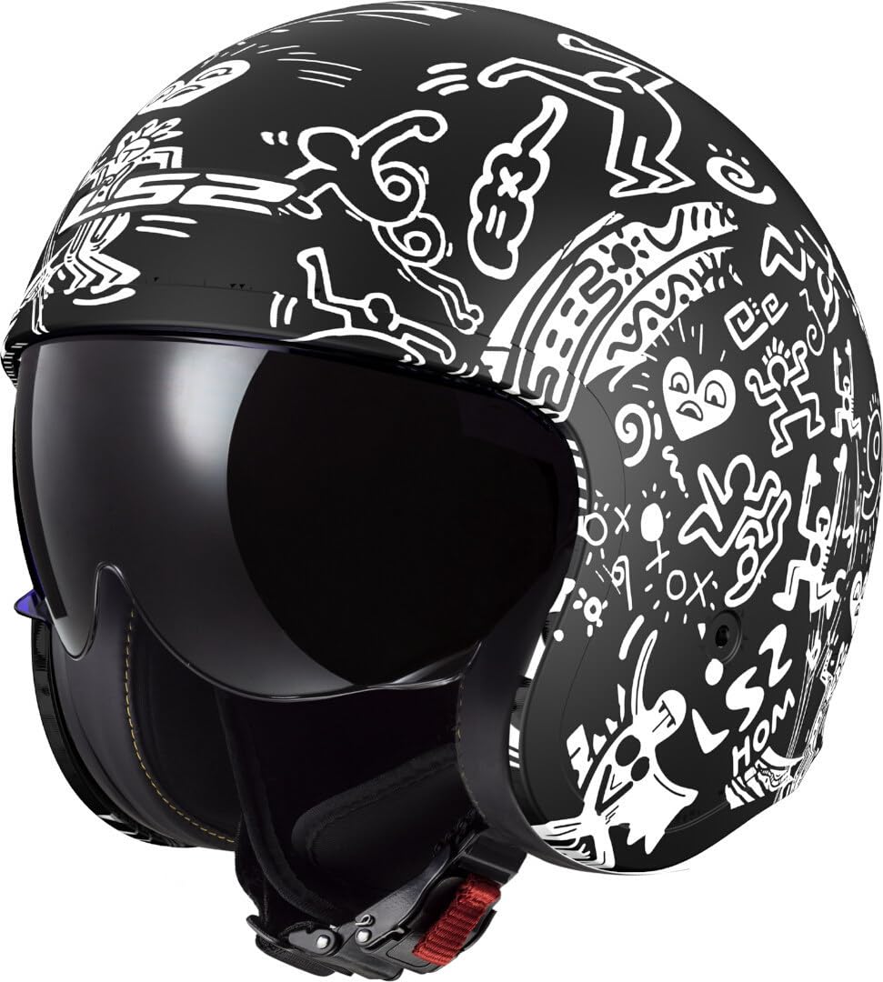 LS2, Jet-Motorradhelm SPITFIRE II TRIBAL Matt Black White, XXL LS2, Jet-Motorradhelm SPITFIRE II TRIBAL Matt Black White, XXL von LS2