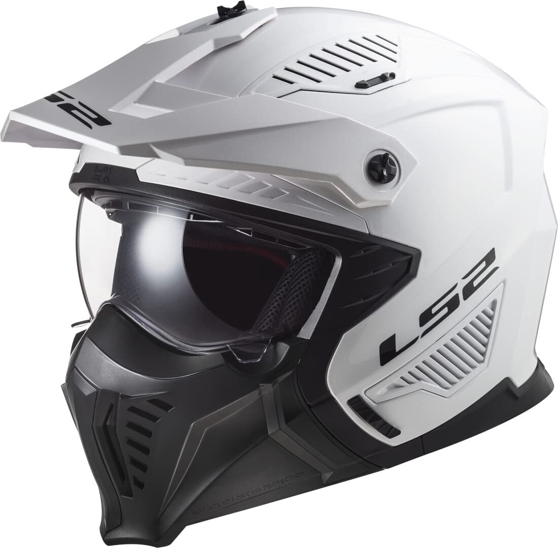 LS2, Jet modularhelme motorrad DRIFTER solid white 2206, L von LS2