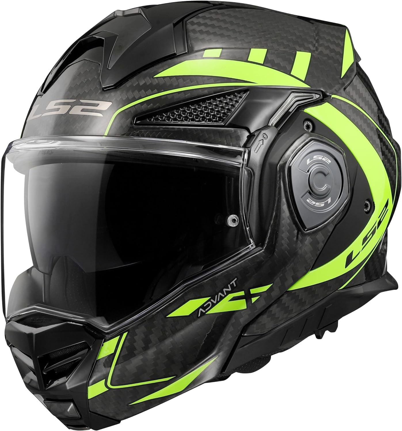 LS2, Klapphelm Motorrad ADVANT X Carbon Future Gloss H-V Yellow, XS LS2, Klapphelm Motorrad ADVANT X Carbon Future Gloss H-V Yellow, XS von LS2