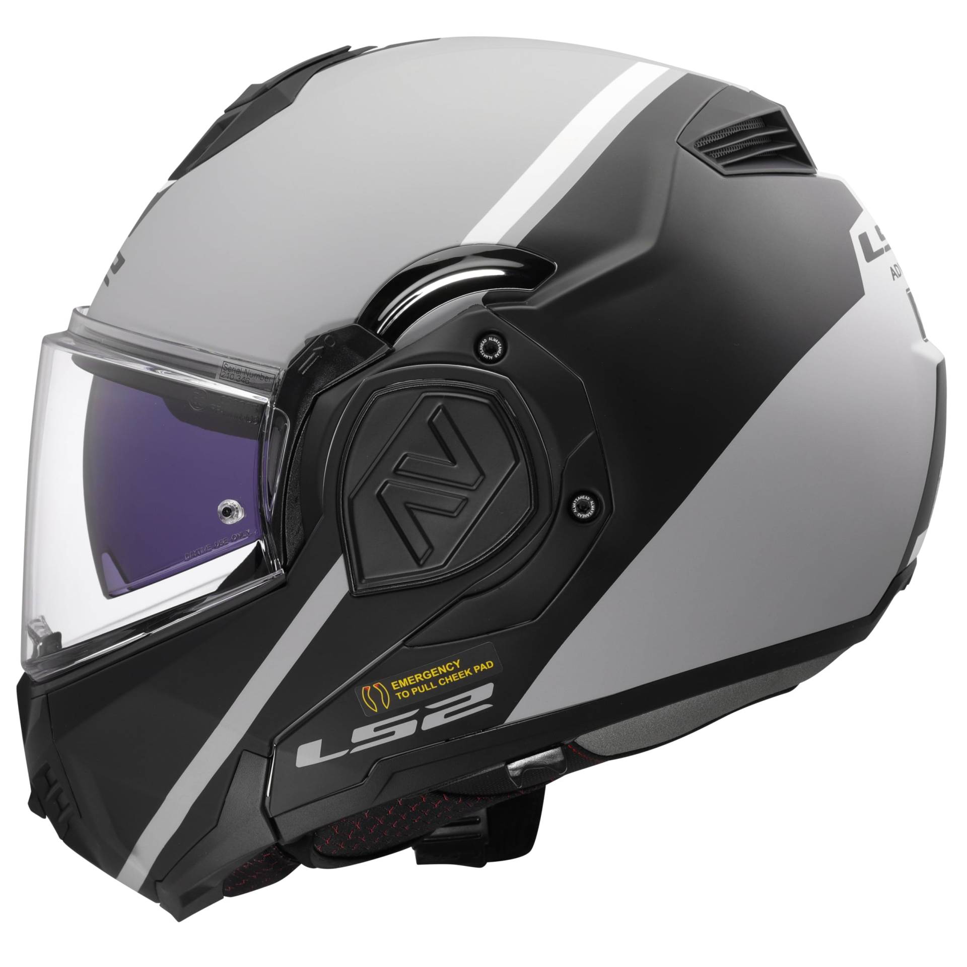 LS2, Modularer Motorradhelm ADVANT SWIPE Matt Grey Black, M LS2, Modularer Motorradhelm ADVANT SWIPE Matt Grey Black, M von LS2