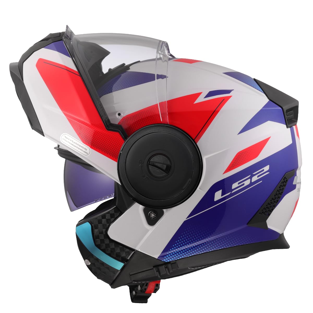 LS2, Modularer Motorradhelm SCOPE II DURIA White Blue Red, S LS2, Modularer Motorradhelm SCOPE II DURIA White Blue Red, S von LS2