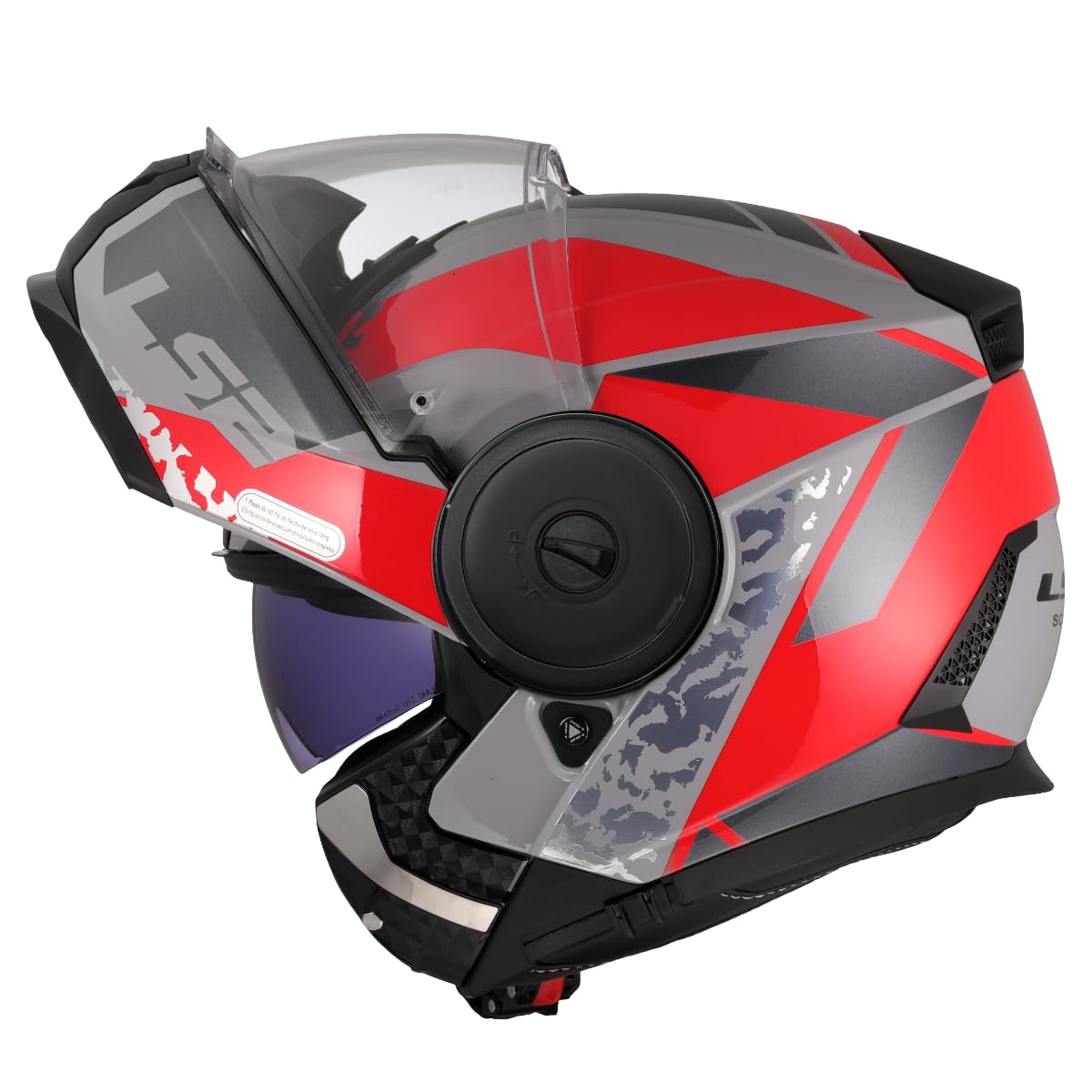 LS2, Modularer Motorradhelm SCOPE II OXYD Grey Red, S LS2, Modularer Motorradhelm SCOPE II OXYD Grey Red, S von LS2