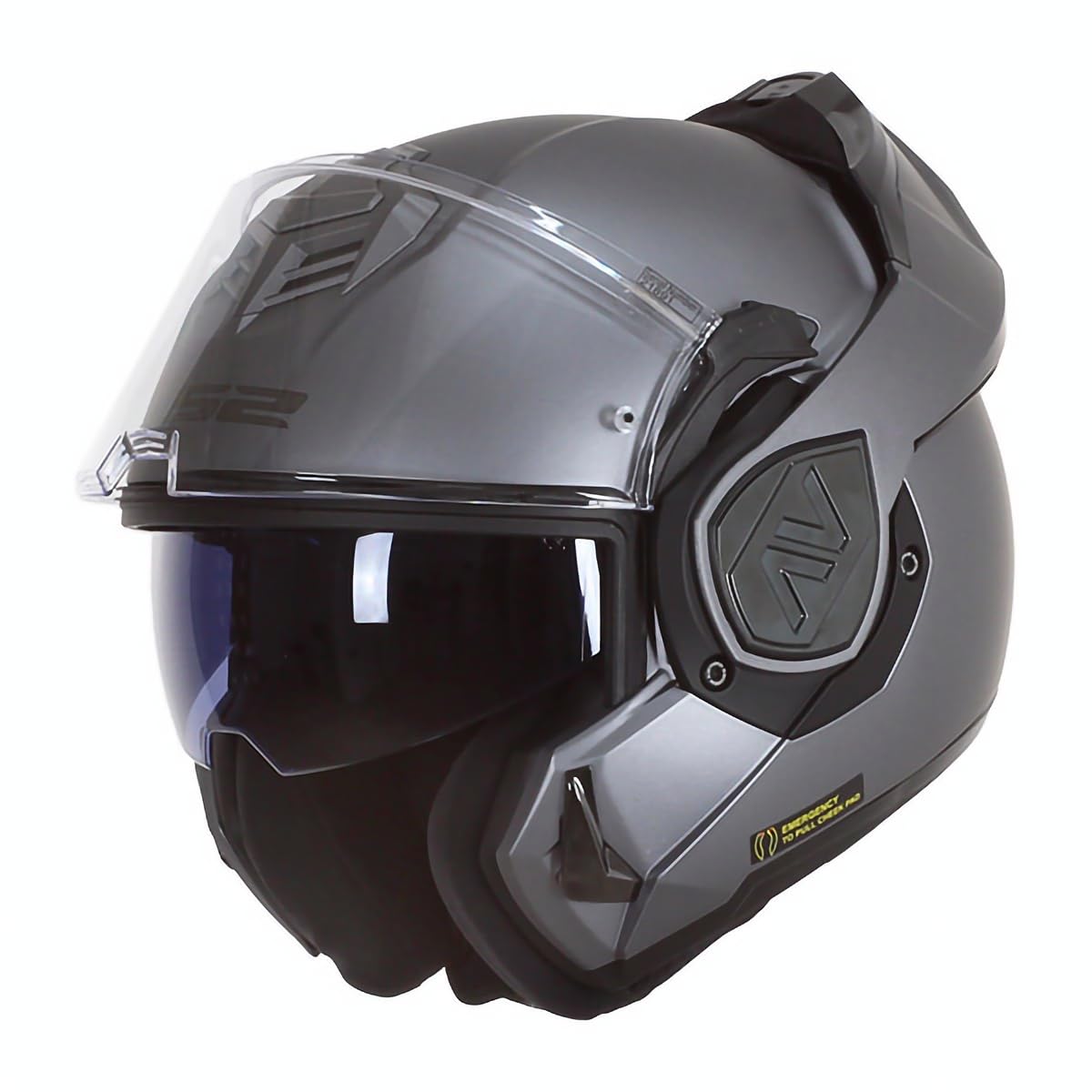 LS2, Klapphelm Motorrad ADVANT SOLID Matt Titanium, S von LS2