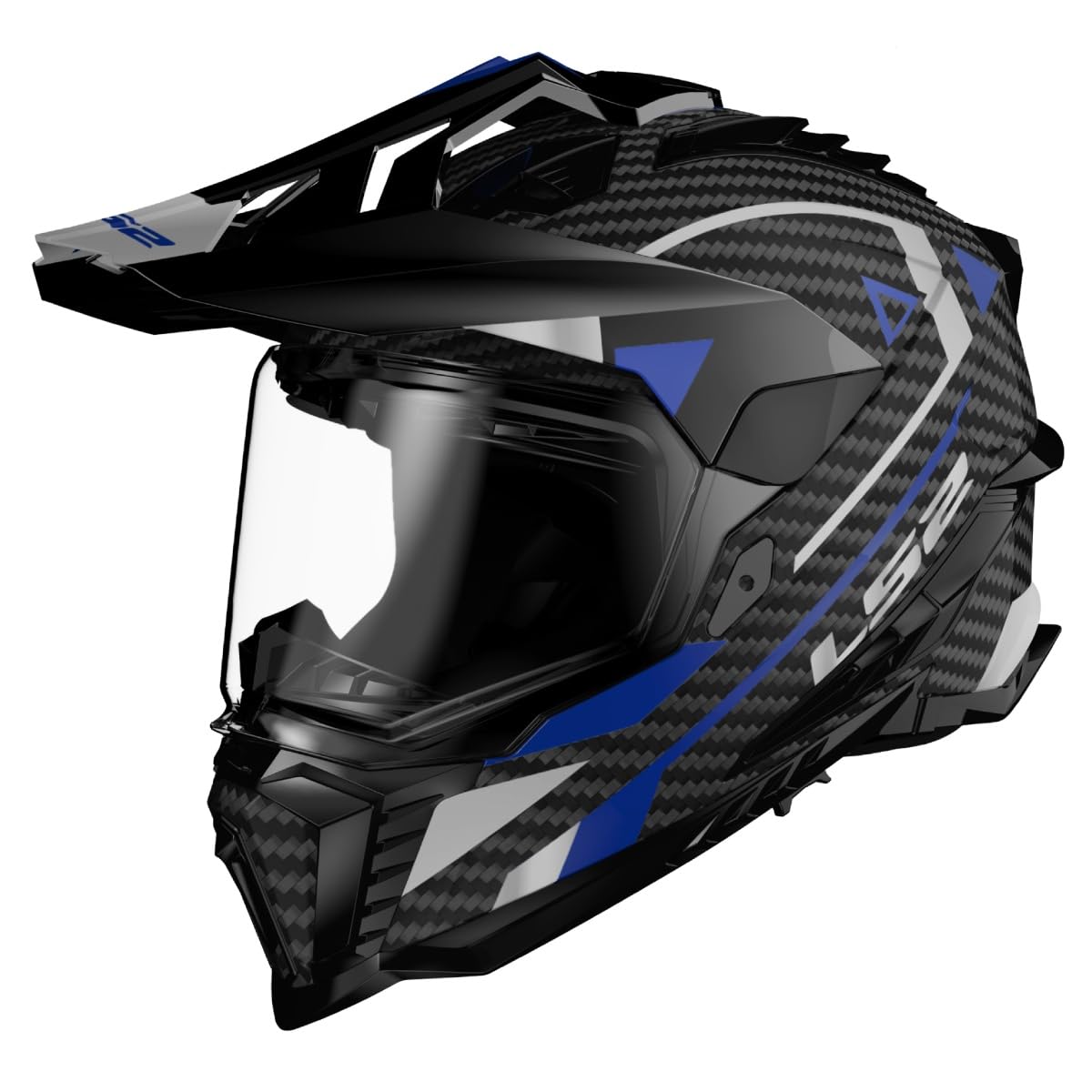 LS2, Motorrad-Crosshelm Explorer Carbon Adventure Blue, XXL LS2, Motorrad-Crosshelm Explorer Carbon Adventure Blue, XXL von LS2