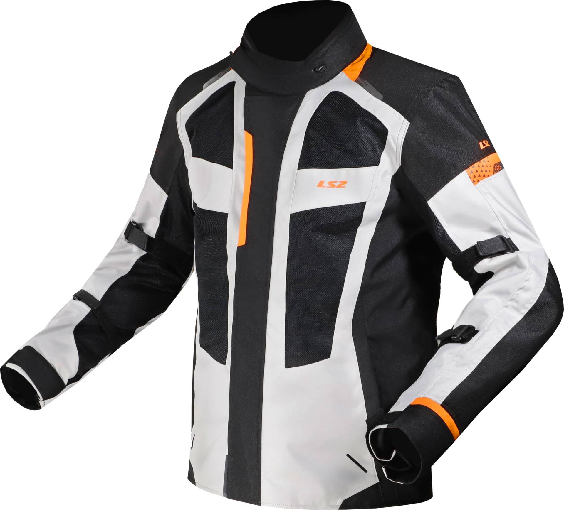 LS2, Wasserdichte Herren-Motorradjacke SCOUT Black Grey Orange, 5XL LS2, Wasserdichte Herren-Motorradjacke SCOUT Black Grey Orange, 5XL von LS2