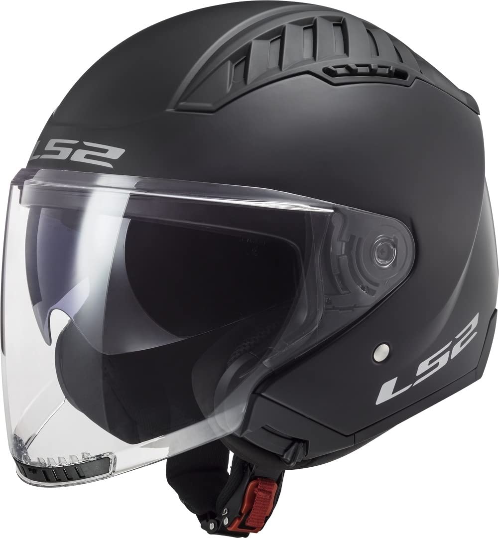 LS2, Jet-Motorradhelm Copter SOLID Matt Black, XL von LS2