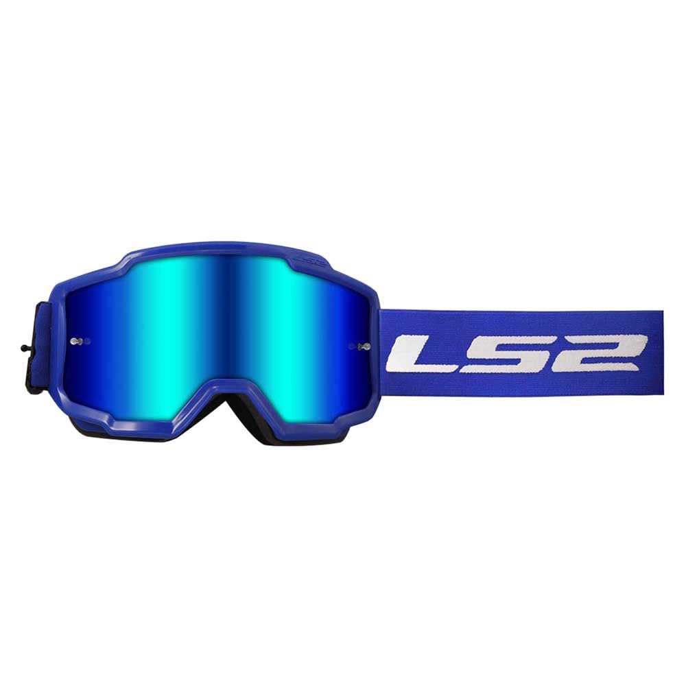 LS2 Charger Iridium MX Brille Crossbrille, Blau Iridium von LS2