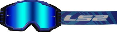 LS2 Charger Pro, Crossbrille - Blau/Weiß Blau-Verspiegelt - Einheitsgröße LS2 Charger Pro, Crossbrille - Blau/Weiß Blau-Verspiegelt - Einheitsgröße von LS2