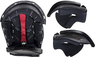LS2 FF323 Racing FIM, Innenfutter/Wangenpolster - Schwarz - XL LS2 FF323 Racing FIM, Innenfutter/Wangenpolster - Schwarz - XL von LS2