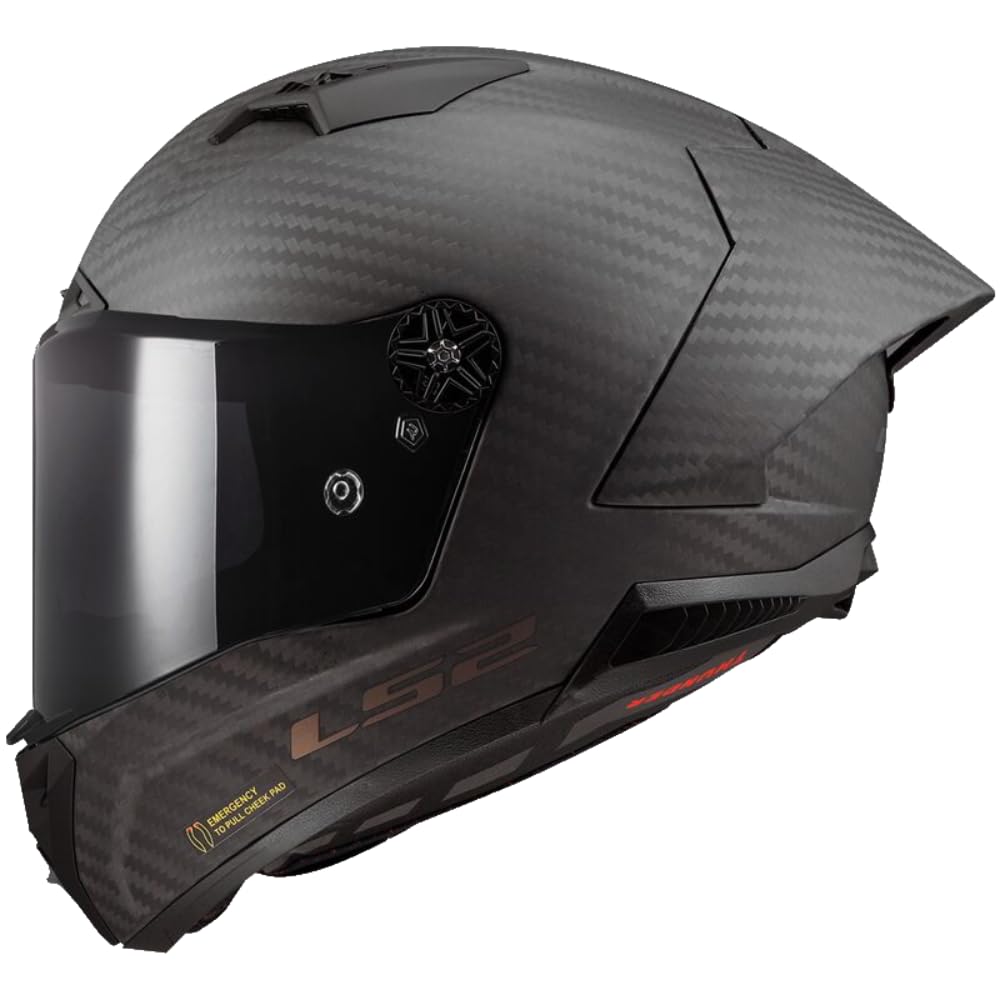 LS2, Integraler Motorradhelm THUNDER GP AERO Matt Carbon, XL von LS2