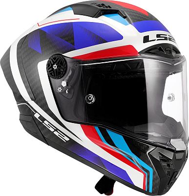 LS2 FF805 Thunder GP Aero Raute, Integralhelm - Schwarz/Weiß/Blau/Rot - XS von LS2