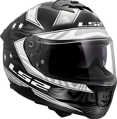 LS2 FF808 Stream II Galdam, Integralhelm - Schwarz/Weiß - XS von LS2