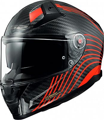 LS2 FF811 Vector II Carbon Flux, Integralhelm - Rot/Schwarz - XXS LS2 FF811 Vector II Carbon Flux, Integralhelm - Rot/Schwarz - XXS von LS2