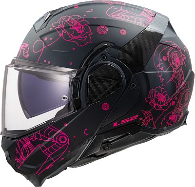 LS2 FF910 Advant II Sophia, Modularhelm - Matt Schwarz/Pink - L von LS2