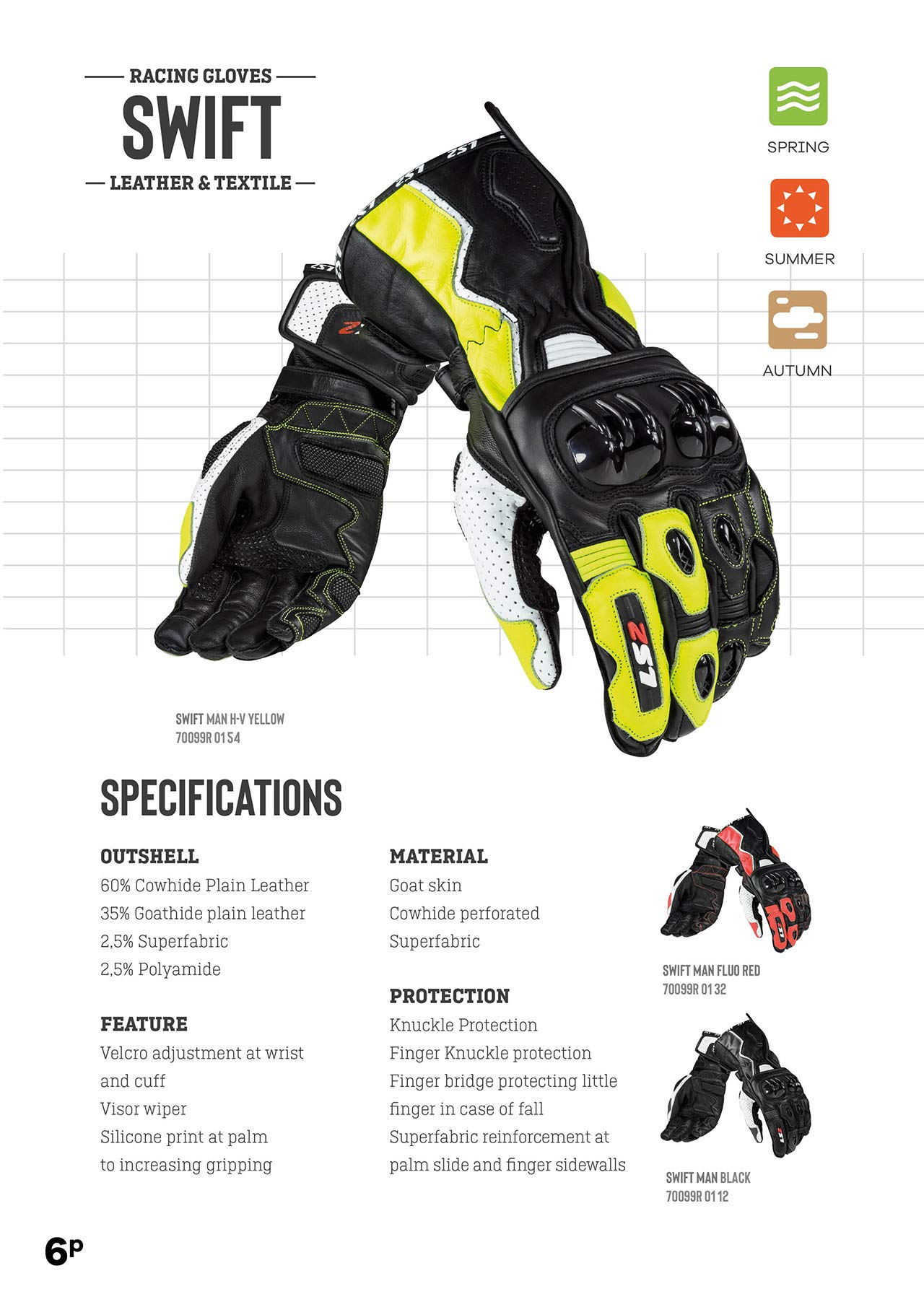 LS2 Handschoenen Swift zwart/fluor geel maat XXL | geeignet für den Frühling;Sommer;Herbst | hochwertigen Leder | Abriebfestigkeit | Reißfestigkeit | Aufprallschutz | Ergonomisch | LS2 Handschoenen Swift zwart/fluor geel maat XXL | geeignet für den Frühling;Sommer;Herbst | hochwertigen Leder | Abriebfestigkeit | Reißfestigkeit | Aufprallschutz | Ergonomisch | von LS2