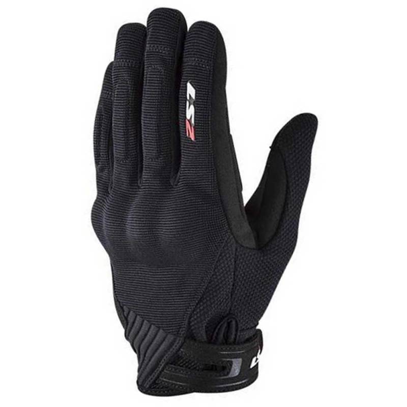 LS2 Handschuhe Dart II schwarz Größe S | geeignet für den Frühling;Sommer;Herbst | hochwertigen Textil | Abriebfestigkeit | Reißfestigkeit | Aufprallschutz | Ergonomisch | von LS2