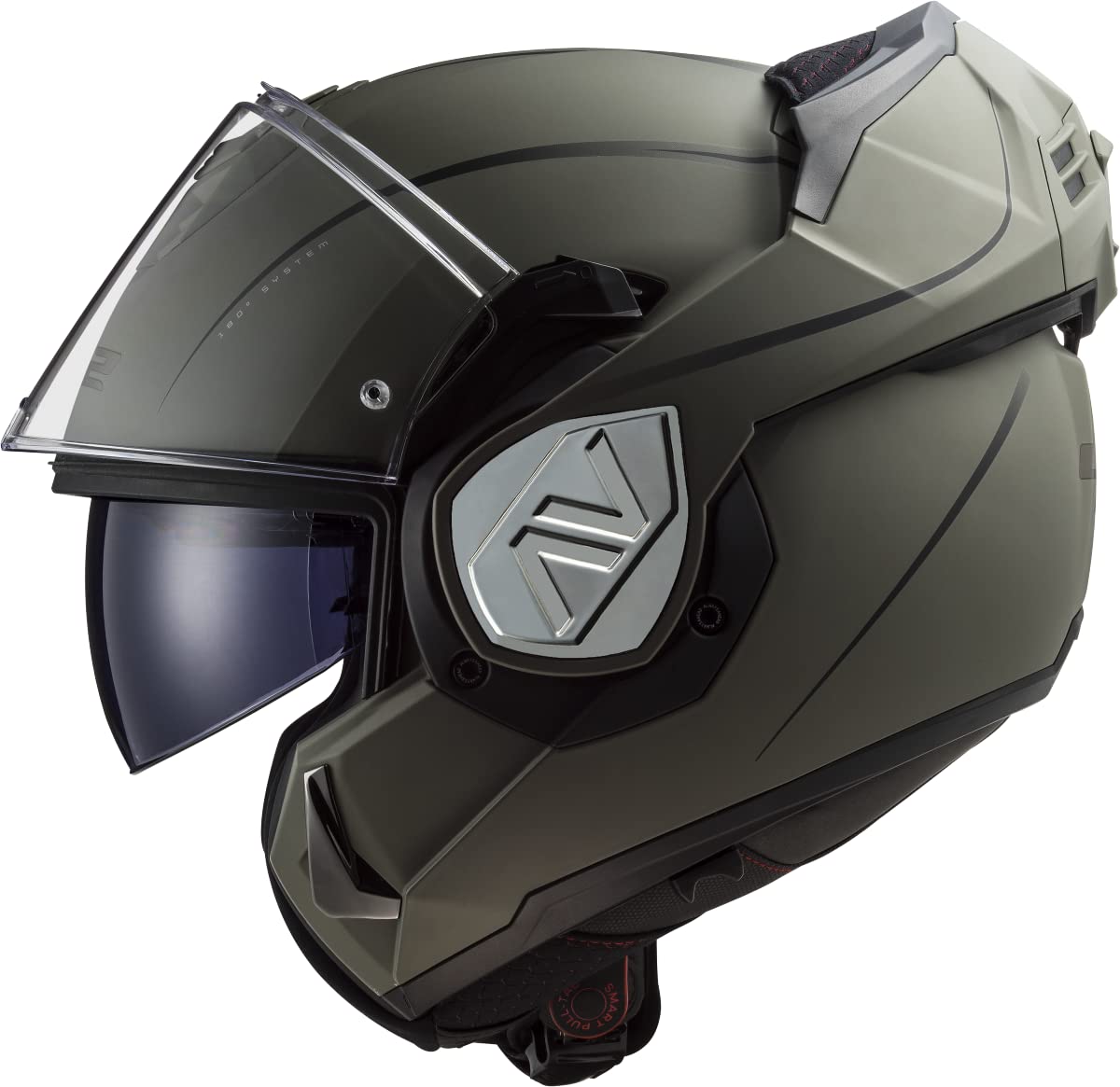 LS2 Helm Advant Special FF906 matt Sand Größe XXL | Klares Visier | Klapphelme | Ratsche | Kunststoff | geeignet für Mofa, Moped, Motorrad, Roller von LS2