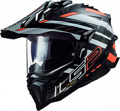 LS2 MX701 Explorer Carbon Edge, Endurohelm - Schwarz/Orange/Weiß - XS LS2 MX701 Explorer Carbon Edge, Endurohelm - Schwarz/Orange/Weiß - XS von LS2