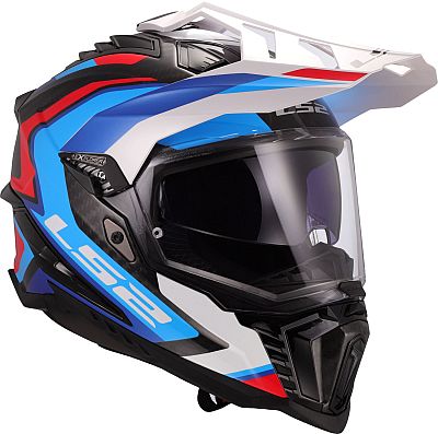 LS2 MX701 Explorer Carbon Frontier II, Endurohelm - Schwarz/Blau/Weiß/Rot - XXL LS2 MX701 Explorer Carbon Frontier II, Endurohelm - Schwarz/Blau/Weiß/Rot - XXL von LS2