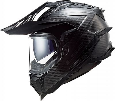 LS2 MX701 Explorer Carbon Solid, Endurohelm - Schwarz - XL von LS2