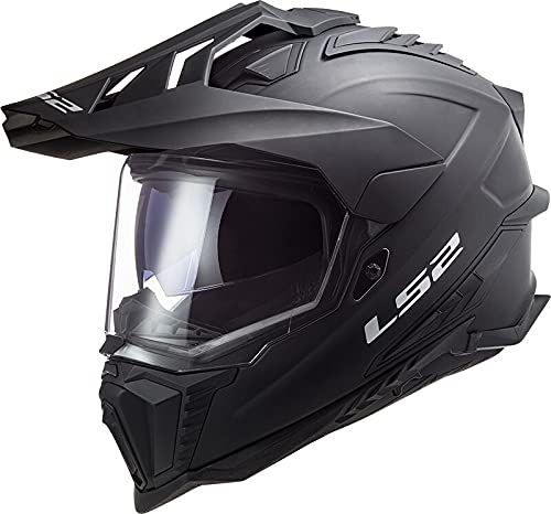 LS2 MX701 Explorer HPFC Solid Motocross Helm (Black Matt,XXL (63/64)) von LS2