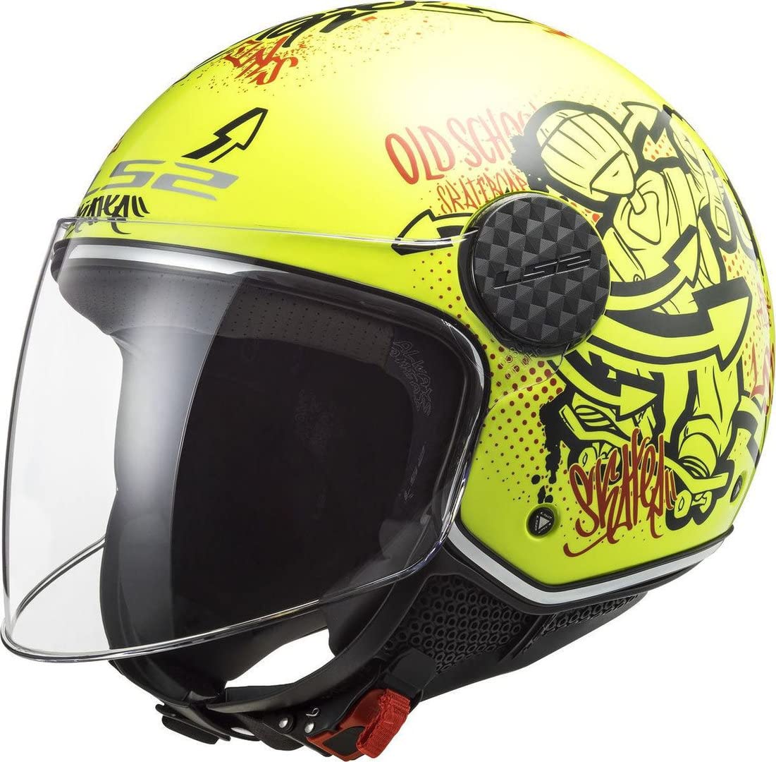 LS2, jethelm motorrad Sphere lux skater HV yellow, M von LS2