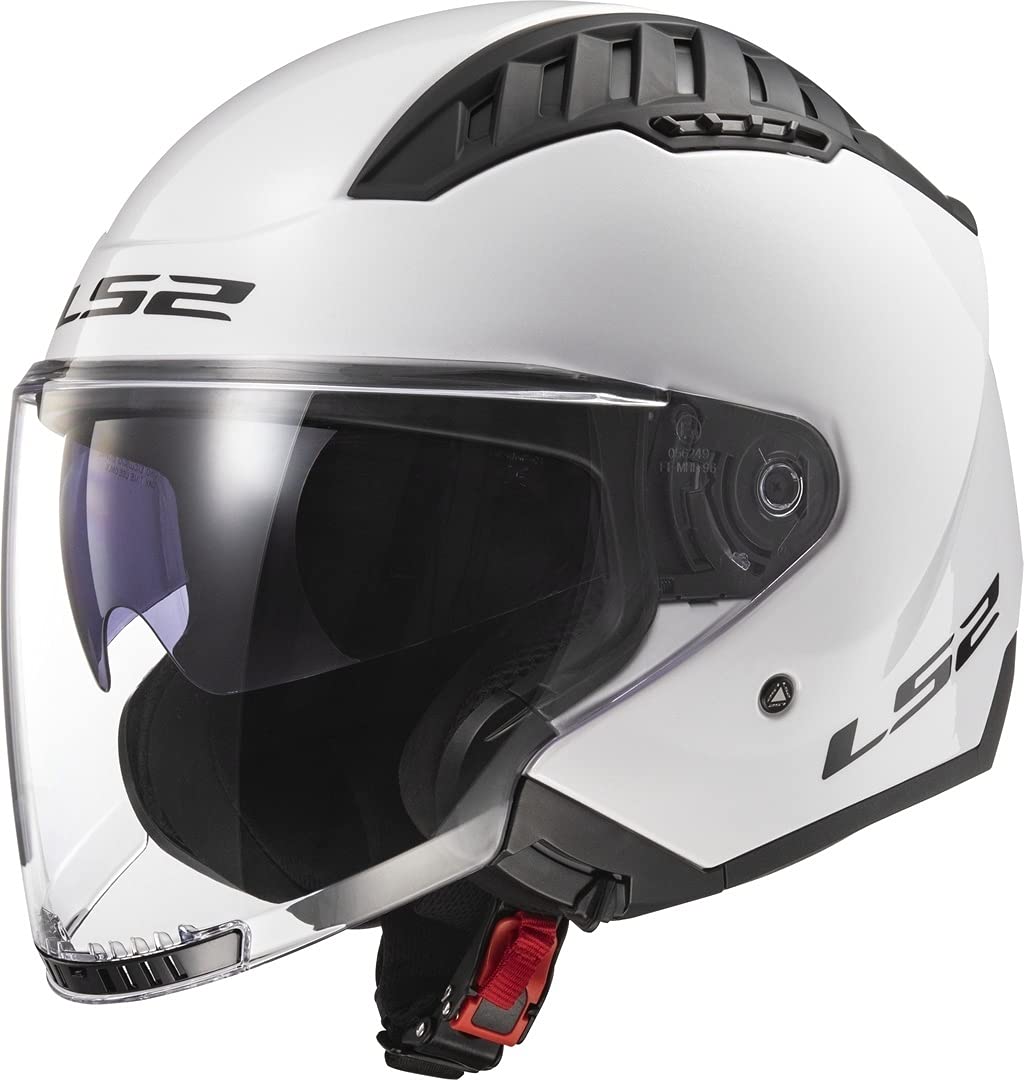 LS2, Jet-Motorradhelm Copter SOLID White, XXL von LS2