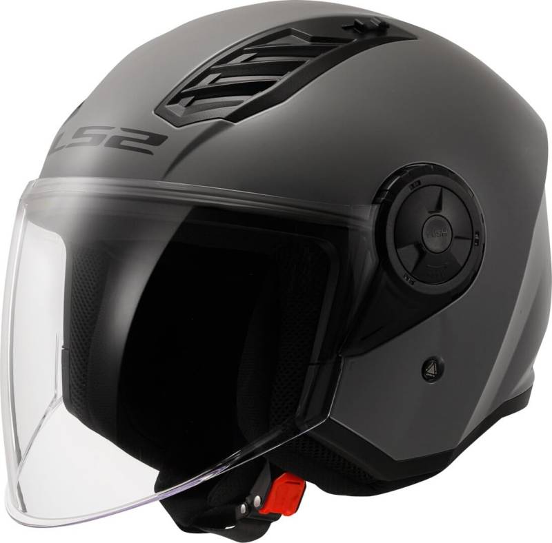 LS2, Jet-Motorradhelm Airflow II Nardo Grey, S von LS2