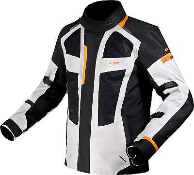 LS2 Scout, Textiljacke wasserdicht - Schwarz/Dunkelgrau - 4XL von LS2