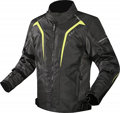 LS2 Sepang, Textiljacke wasserdicht - Schwarz/Neon-Gelb - XL von LS2