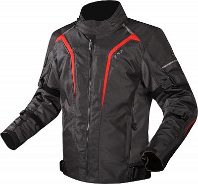 LS2 Sepang, Textiljacke wasserdicht - Schwarz/Rot - 5XL von LS2
