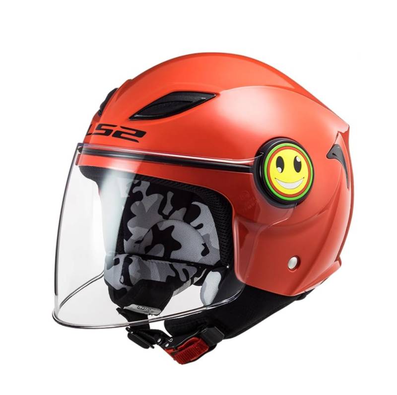 LS2, Motorradhelm für Kinder FUNNY Red, S von LS2