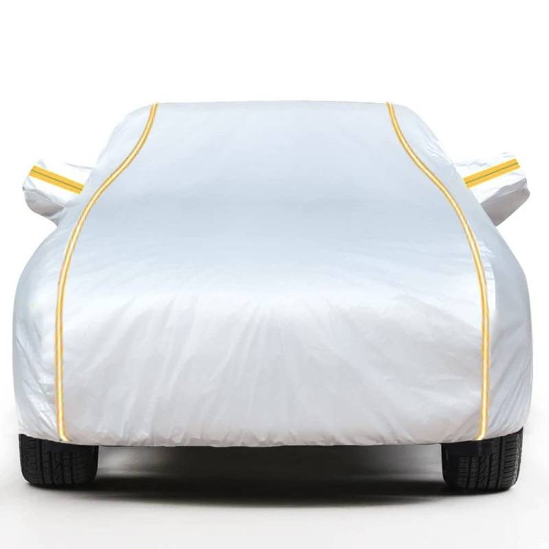 Auto Abdeckung Komplett für Op𝐞l Adam 2012-2019, Silber Autoabdeckung Stoff Staubdicht Wasserdicht Atmungsaktiv Regen Sonne Staub Schutz Auto Abdeckung Car Cover von LSDRALOBPOI
