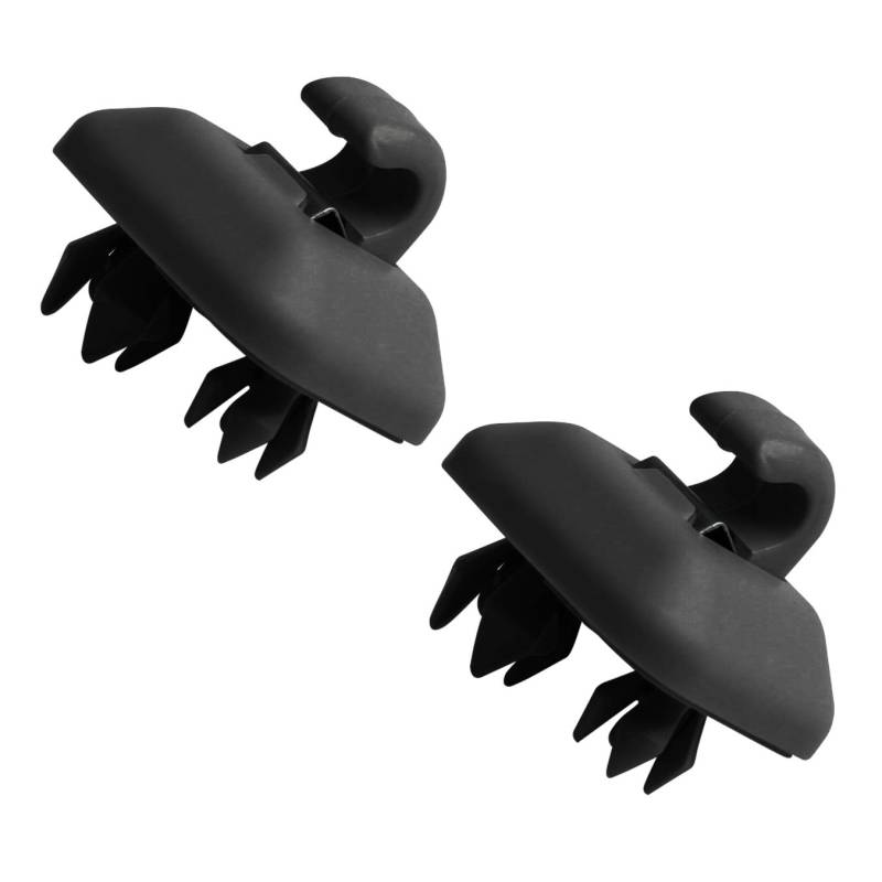 LSGGTIM 2 Stück Auto Sonnenblende Haken Clip Halterung Schnallen,Auto Sonnenblende Schnalle Kompatibel mit Audi A1 A3 A4L A5 A6L A7 Q3 Q5 TT 8U0857562A 8E0857563A,Schwarz von LSGGTIM