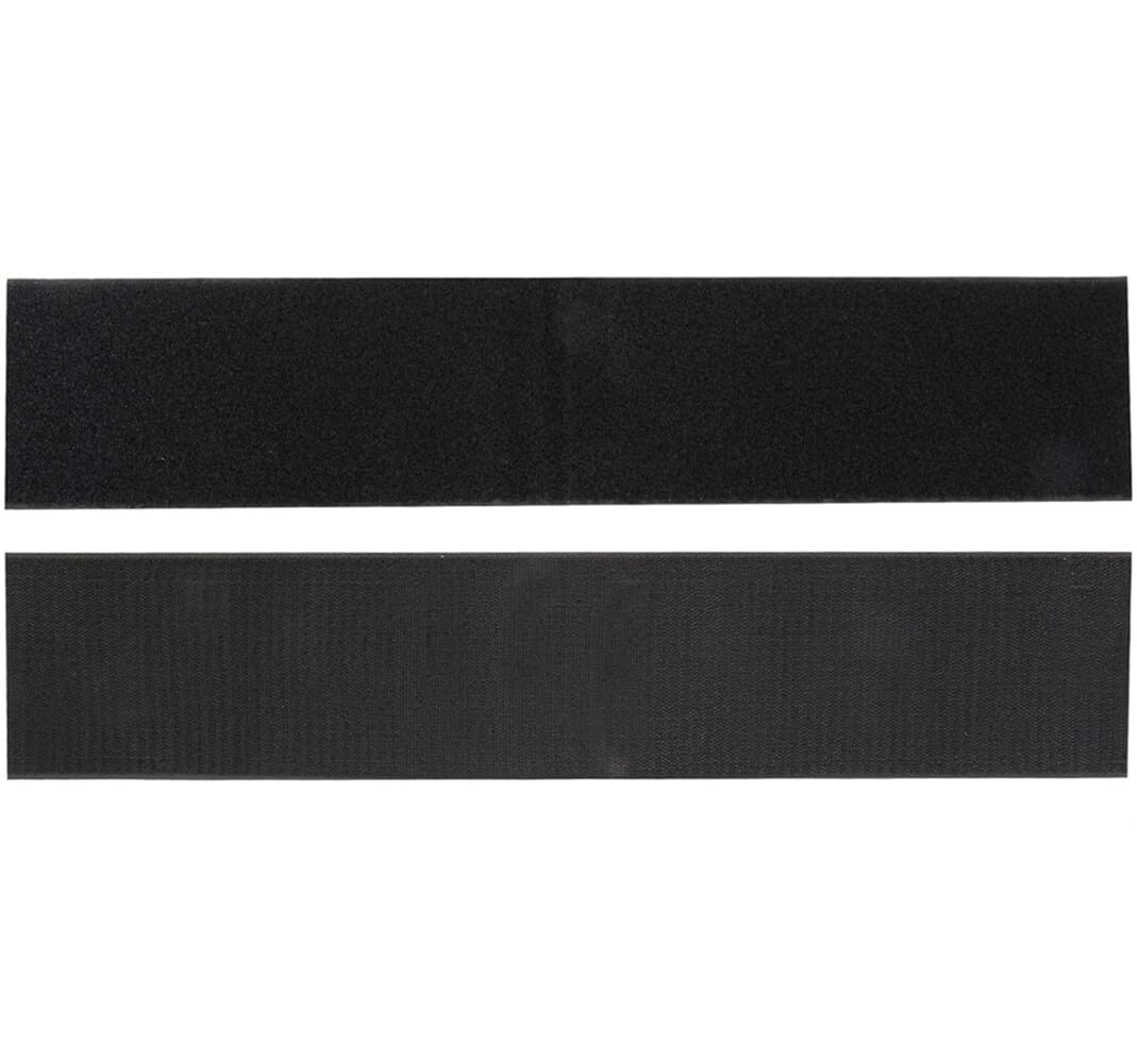 LSGGTIM 2 Stück Rahmenlose Auto Kennzeichenhalter, Universal KFZ Selbstklebender Nummernschildhalterung mit Klettverschluss Kennzeichen Tuning Aufkleber für Deutsche Standardkennzeichen,100mmx500mm von LSGGTIM