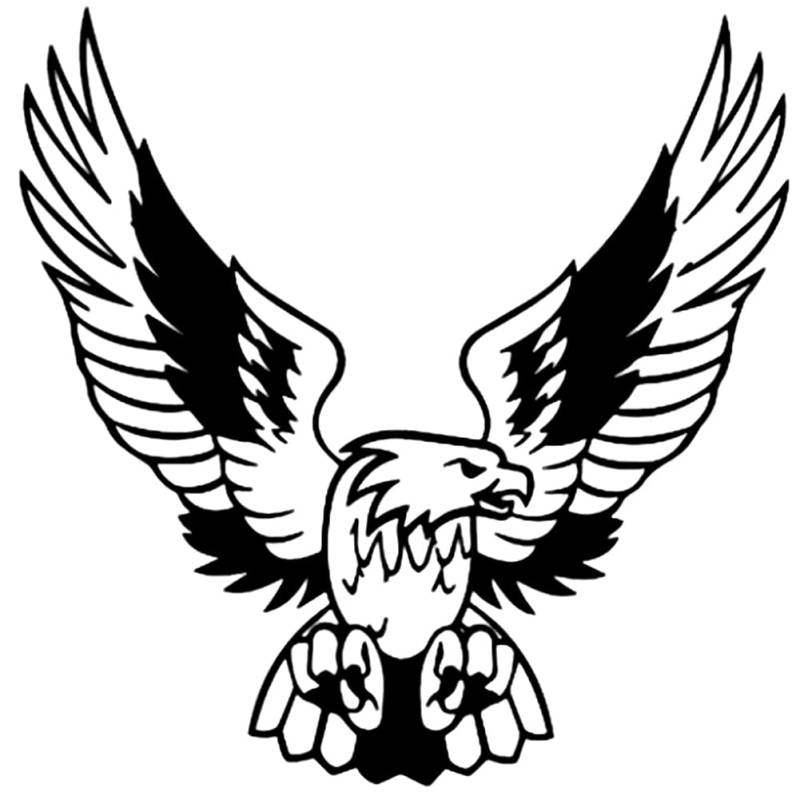 Adler Aufkleber für Auto, Motorhaube und Karosserie - Wasserdichter Personalisierter Emblem Sticker - Selbstklebend für Racing - 15cmx15cm von LSGGTIM