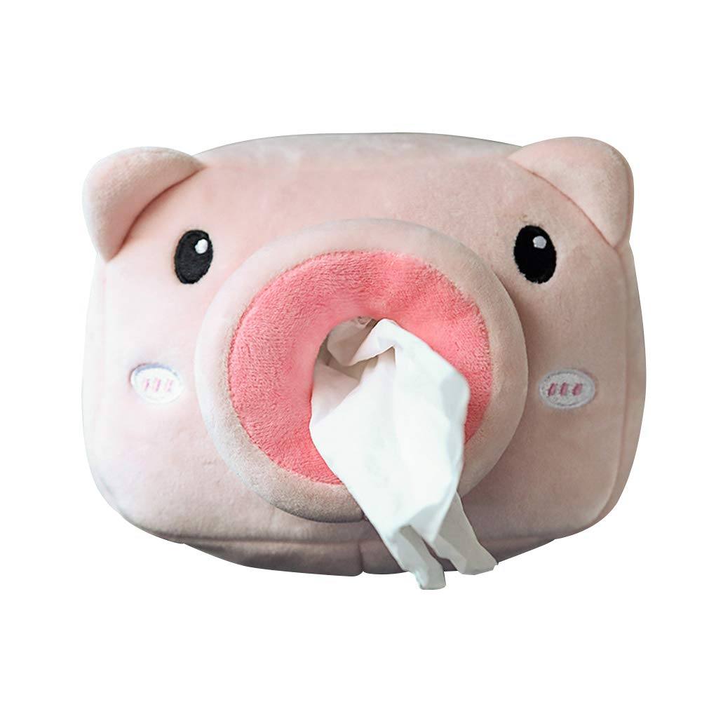 LSGGTIM Auto Tissue Box, Plüsch Auto Taschentuchbox Niedliche Schweinform Taschentuchspender Auto Lustige Papierhalter Cartoon Tier Tissue Box Auto Kosmetiktücherbox für Kosmetiktücher-16xcmx11cmx6cm LSGGTIM Auto Tissue Box, Plüsch Auto Taschentuchbox Niedliche Schweinform Taschentuchspender Auto Lustige Papierhalter Cartoon Tier Tissue Box Auto Kosmetiktücherbox für Kosmetiktücher-16xcmx11cmx6cm von LSGGTIM
