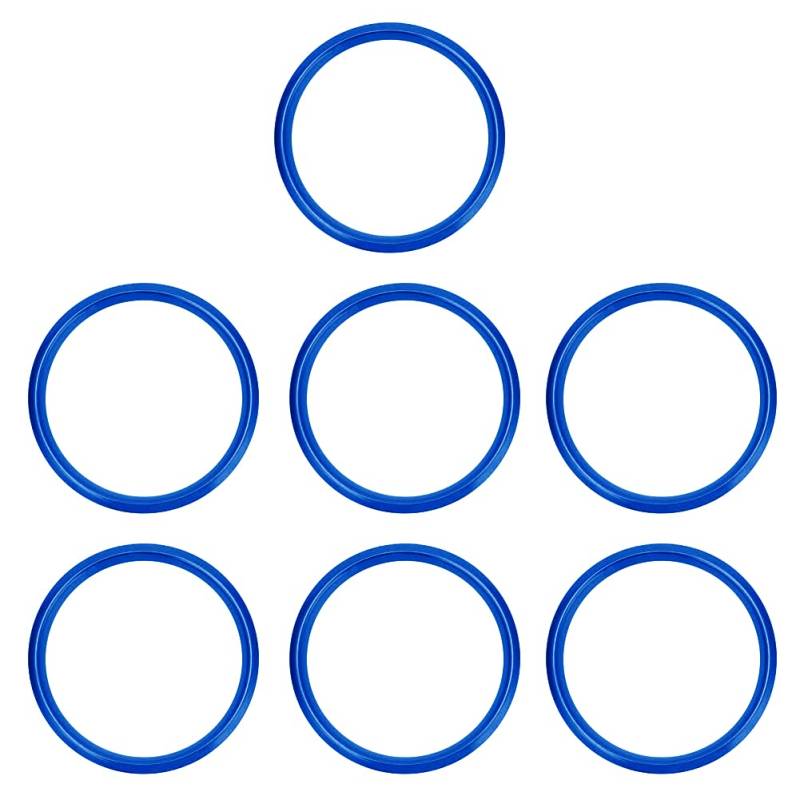 Klimaanlage Luftaustritt Dekoration, 7er Set Aluminiumlegierung Auto Klimaanlage Ring Dekoration Air AC Vent Outlet Ring Zierring für C-Klasse GLC C200L 180L GLC260 Auslass Ring Trimm Abdeckung von LSGGTIM