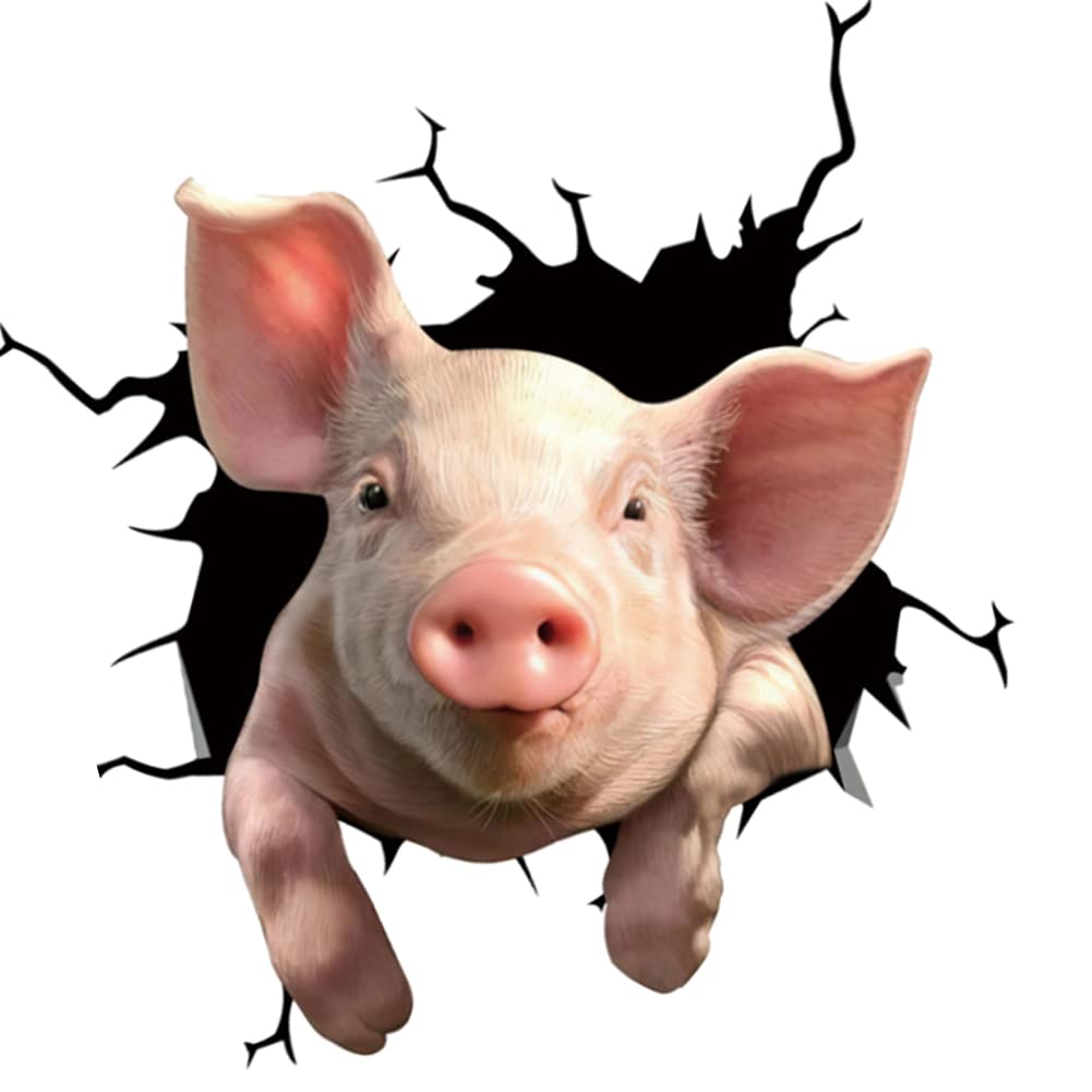 LSGGTIM 4 Stück Schweine Auto Aufkleber, 30cmx30cm Lustige Autoaufkleber 3D Lustige Tier Selbstklebende Aufkleber Heckscheibe Personalisierte Aufkleber für Laptop Windows Kühlschrank Wohnmobil LKW LSGGTIM 4 Stück Schweine Auto Aufkleber, 30cmx30cm Lustige Autoaufkleber 3D Lustige Tier Selbstklebende Aufkleber Heckscheibe Personalisierte Aufkleber für Laptop Windows Kühlschrank Wohnmobil LKW von LSGGTIM