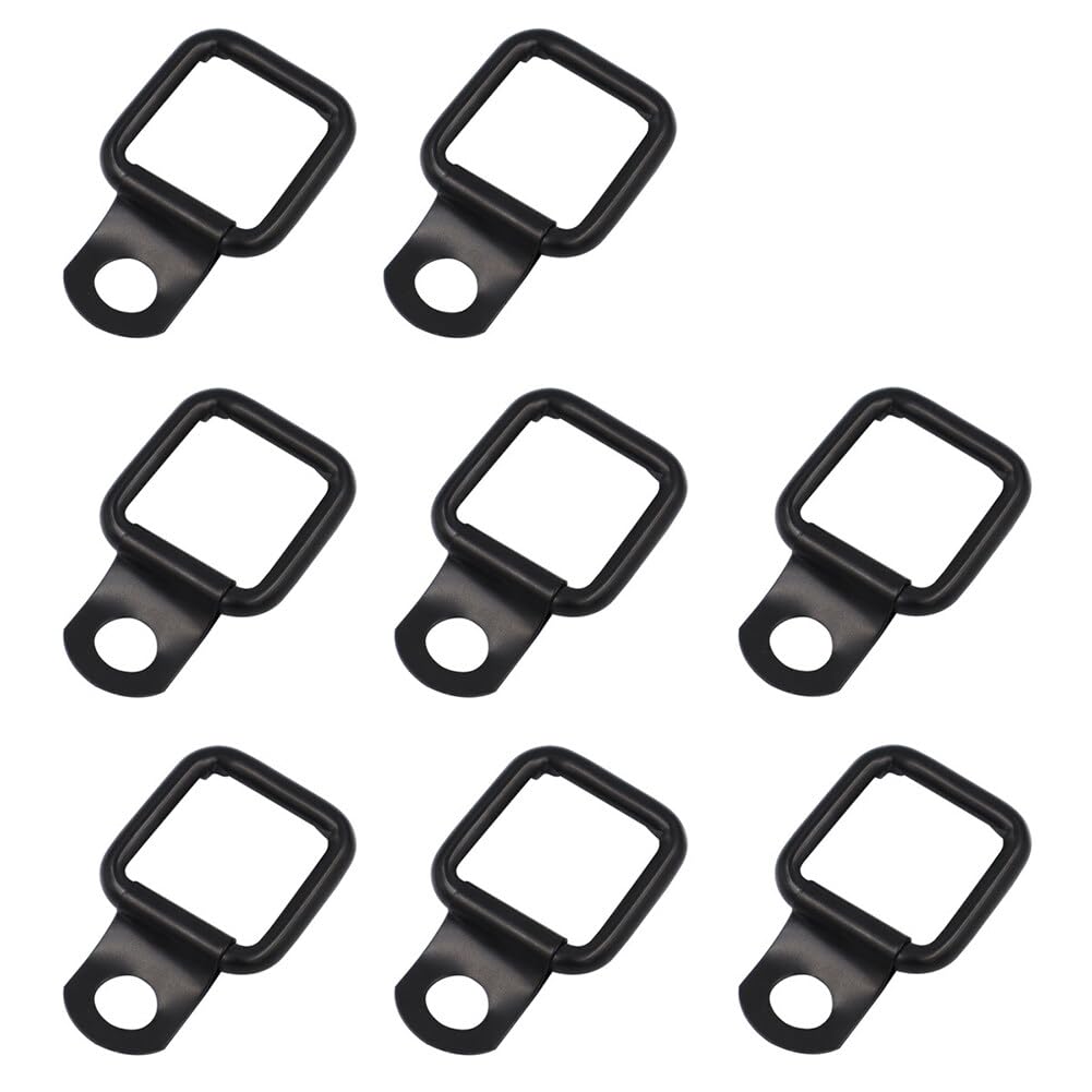 LSGGTIM 8 Stück D-Ring Zurröse Anhänger, Metall Haken Riemenhalter Faltbar Robuste D Ring Spannanker für Anhänger Zurring Cargo Zurröse Verzurrösen Schwarz Zurring für Autos LKWs Kajaks, Boot LSGGTIM 8 Stück D-Ring Zurröse Anhänger, Metall Haken Riemenhalter Faltbar Robuste D Ring Spannanker für Anhänger Zurring Cargo Zurröse Verzurrösen Schwarz Zurring für Autos LKWs Kajaks, Boot von LSGGTIM