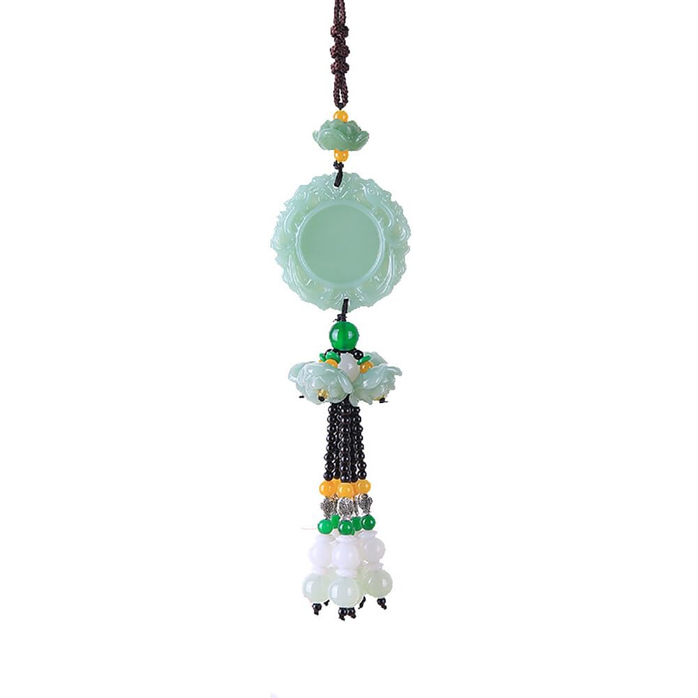 LSGGTIM Lotus Rückspiegel Anhänger, Feng Shui Schlüsselanhänger mit Quaste Glücksbringer Innenspiegel Auto Hängende Anhänger Deko Chinese Knot Lotus Perlen Anhänger Auto Rückspiegel Hängendes Ornament LSGGTIM Lotus Rückspiegel Anhänger, Feng Shui Schlüsselanhänger mit Quaste Glücksbringer Innenspiegel Auto Hängende Anhänger Deko Chinese Knot Lotus Perlen Anhänger Auto Rückspiegel Hängendes Ornament von LSGGTIM