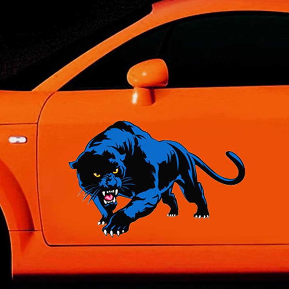 LSGGTIM Panther Autoaufkleber, 3D Personalisierte Panther Tier Aufkleber Autoaufkleber Karosserie Fenster Reflektierende Aufkleber Panther Motorrad Tuning Logo Sticker für Auto Motorrad, 25cmx14cm von LSGGTIM