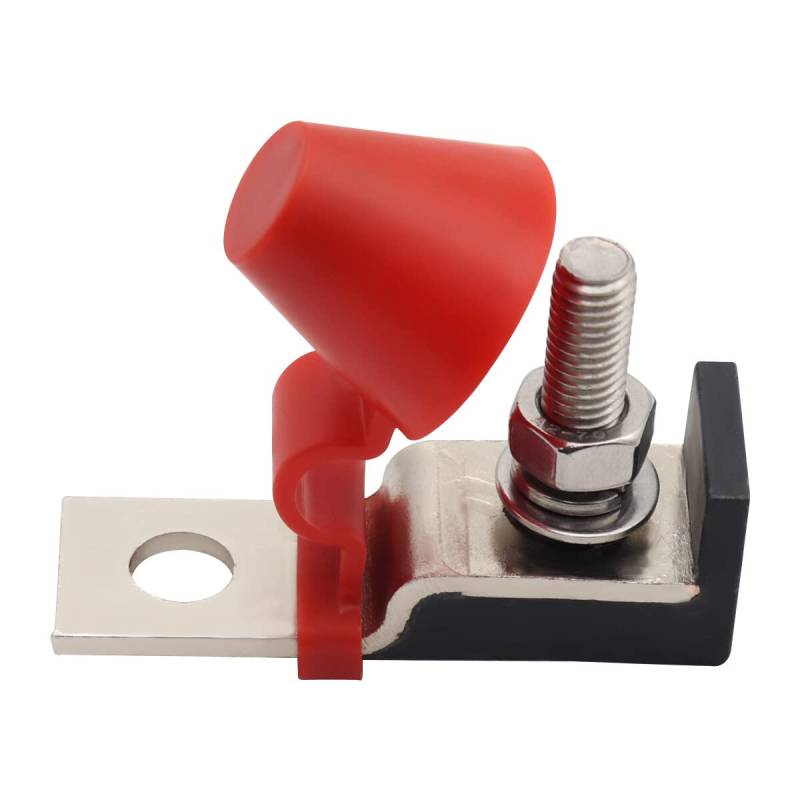 LSGGTIM Terminal Sicherungsblock, 100A 58V Terminal Mount Fuse Block Kit mit Einzelbolzen Klemmenmontage Stromverteilungs Klemmblock Isolierter Sicherungshalter mit Sicherung für Boot LKW Wohnmobil von LSGGTIM