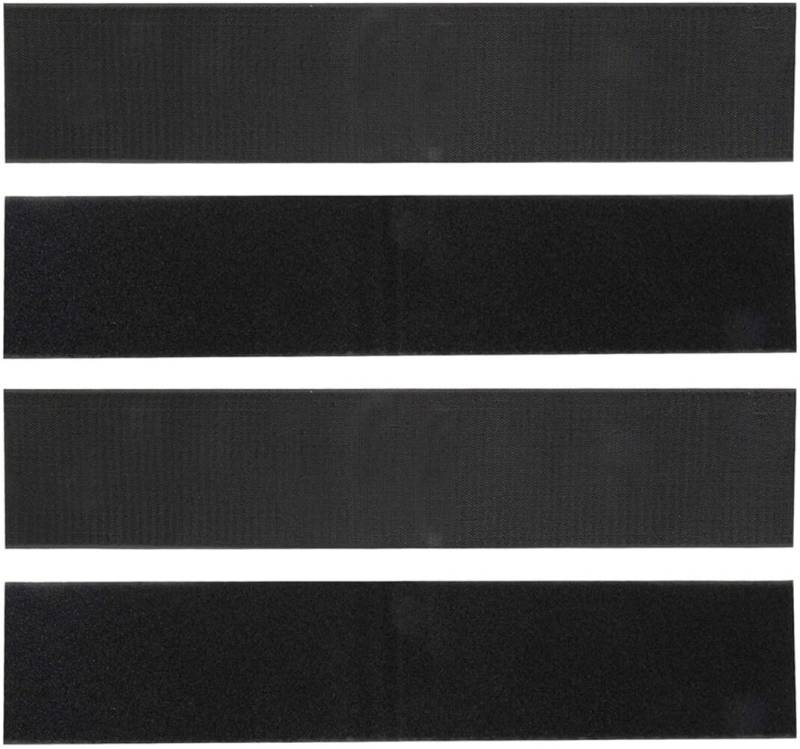 4 Stück Rahmenlose Auto Kennzeichenhalter, Universal KFZ Selbstklebender Nummernschildhalterung mit Klettverschluss Kennzeichen Tuning Aufkleber für Deutsche Standardkennzeichen,100mmx500mm von LSGGTIM