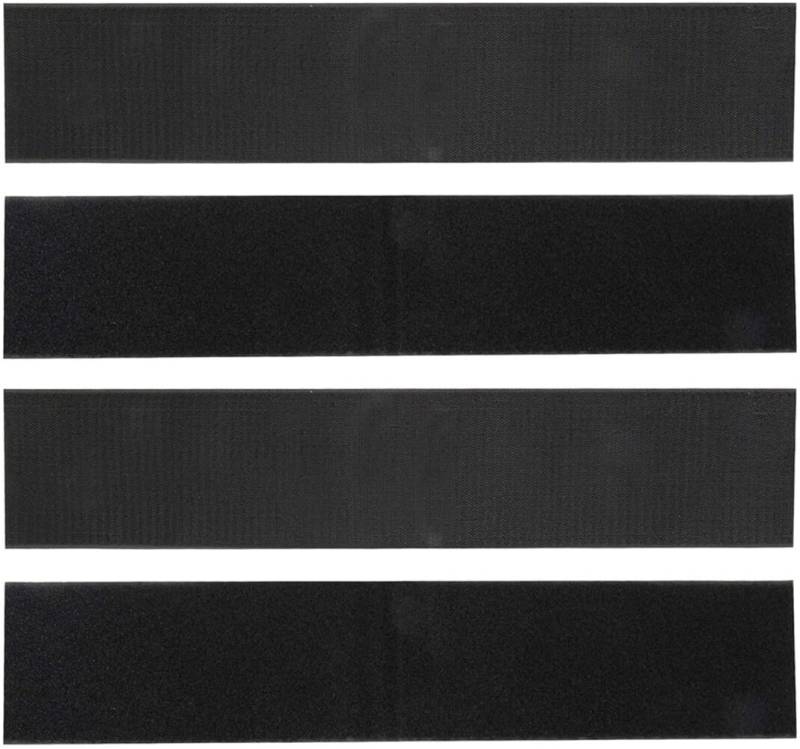 4 Stück Rahmenlose Auto Kennzeichenhalter, Universal KFZ Selbstklebender Nummernschildhalterung mit Klettverschluss Kennzeichen Tuning Aufkleber für Deutsche Standardkennzeichen,100mmx500mm von LSGGTIM