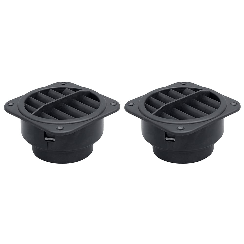 Warmluftauslass 75mm, 2 Stück Standheizung Zubehör Luftauslass Abschließbarer Drehbarer ABS-Kunststoff Luftauslass Eckig Universal Standheizung Luftauslass 42mm 60mm 75mm für Auto Bus Wohnmobil Warmluftauslass 75mm, 2 Stück Standheizung Zubehör Luftauslass Abschließbarer Drehbarer ABS-Kunststoff Luftauslass Eckig Universal Standheizung Luftauslass 42mm 60mm 75mm für Auto Bus Wohnmobil von LSGGTIM