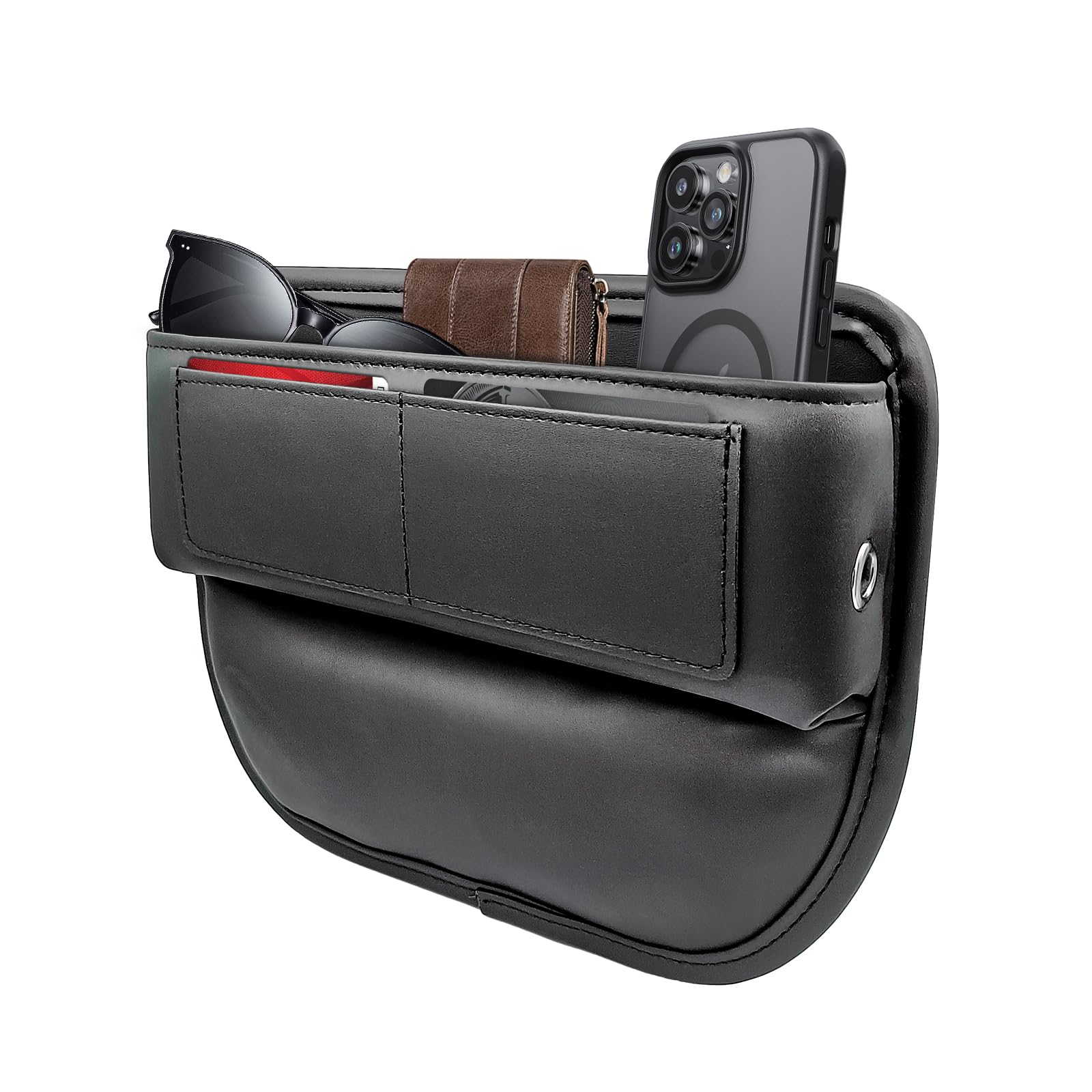 Autositz Lückenfüller, Sitzspaltfüller, Universal Car seat Gap Filler, Auto Organizer, Aufbewahrungsbox, Leder Autositz Lücken Kompatibel mit den meisten Bmw/Audi/Mercedes/Car/SUV/LKW-1P-schwarz Autositz Lückenfüller, Sitzspaltfüller, Universal Car seat Gap Filler, Auto Organizer, Aufbewahrungsbox, Leder Autositz Lücken Kompatibel mit den meisten Bmw/Audi/Mercedes/Car/SUV/LKW-1P-schwarz von LSJX