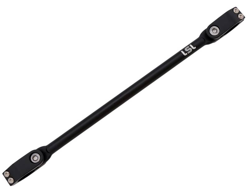 LSL Cross-Bar Lenkerstrebe für Motorrad 7/8 Zoll (22,2 mm) Lenker, zweiteilige Schelle (Stück) (Schwarz matt) von LSL