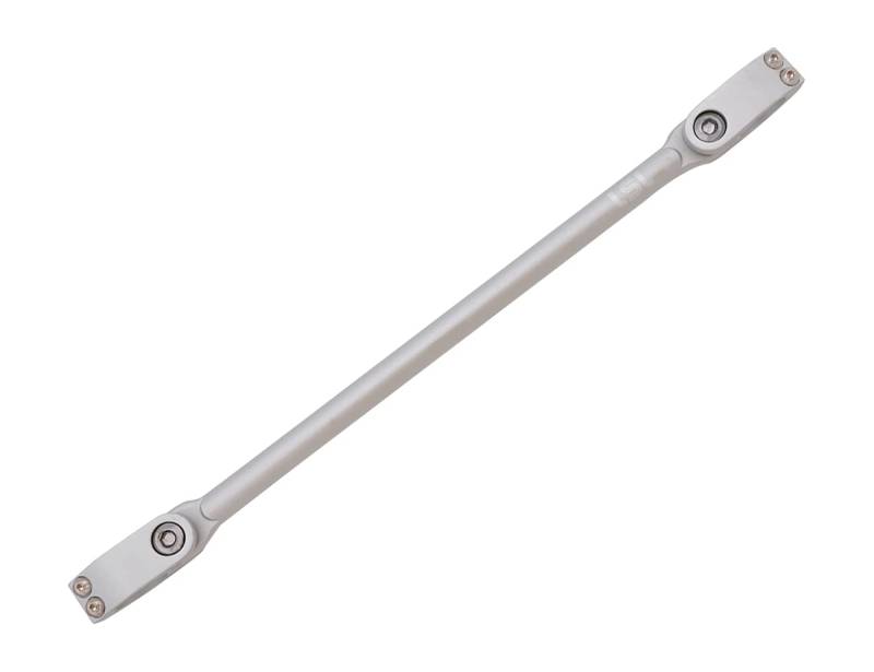 LSL Cross-Bar Lenkerstrebe für Motorrad 7/8 Zoll (22,2 mm) Lenker, zweiteilige Schelle (Stück) (Silber matt) von LSL